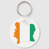 Côte d'Ivoire Flaggenplan CI Schlüsselanhänger (Vorderseite)