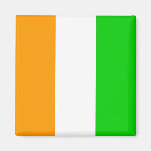 Cote Divoire Hochwertige Flagge Magnet (Vorne)