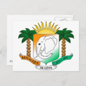 Côte d'Ivoire Postkarte (Vorne/Hinten)