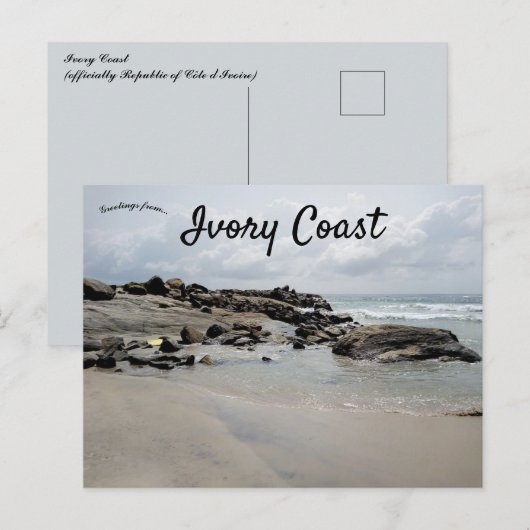 Côte d'Ivoire Postkarte (Vorne/Hinten)