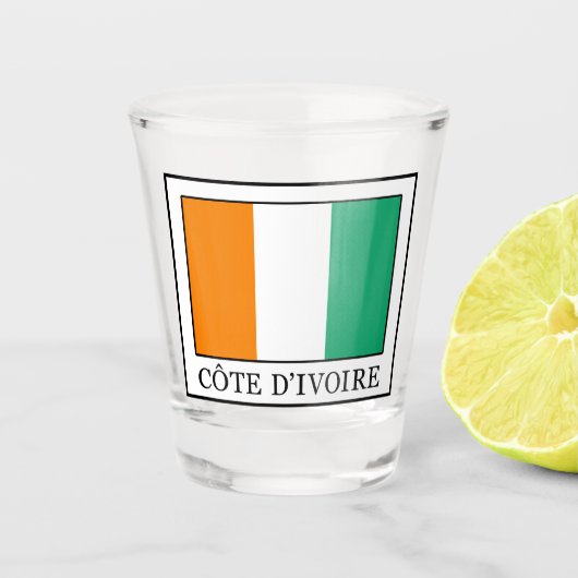Côte d'Ivoire Schnapsglas (Vorderseite)