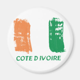 Cote d'Ivore Flaggenentwurf Magnet