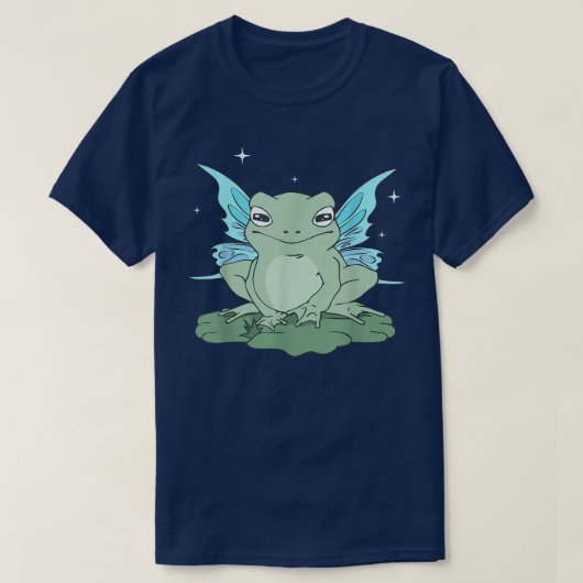 Cotgcore Ästhetische Niedliche Fairy Frogcore T-Shirt (Design vorne)