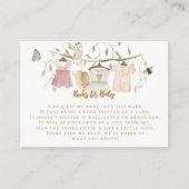 Cotgecore Girl Clothesline Buch Pink Babydusche Begleitkarte (Vorderseite)