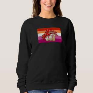 Cotgecore Mushroom Liebe Lesbian Pride Flag Mycol Sweatshirt