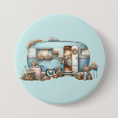 Cotgecore Vintag Floral Camper Boho Accents Button (Vorderseite)