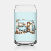 Cotgecore Vintag Floral Camper Boho Accents Dosenglas (Vorderseite)