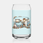 Cotgecore Vintag Floral Camper Boho Accents Dosenglas (Rückseite)