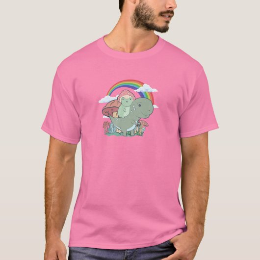 Cotgingcore Ästhetischer Kawaii Frosch Reiten T-Shirt (Vorderseite)