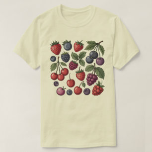 Cotgingcore Berry & T-Shirt - Erdbeere Himbeere Pr