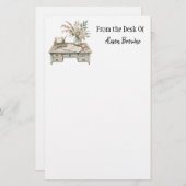 Cotgor Watercolor Writing Desk Notepad Briefpapier (Vorne/Hinten)