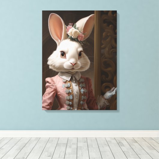 Cotillion Bunny Leinwanddruck (Insitu (Holzboden))