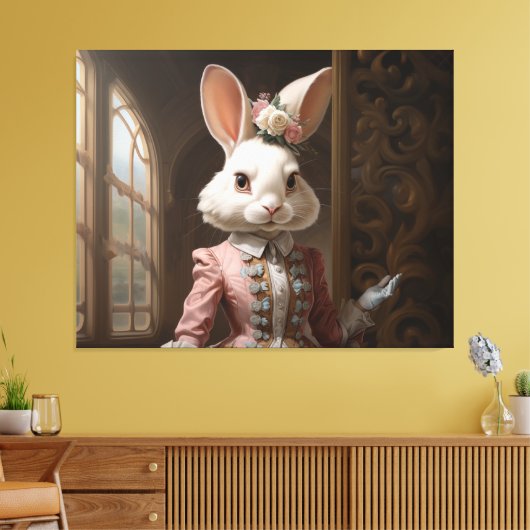 Cotillion Bunny Leinwanddruck (Insitu (Wohnzimmer))