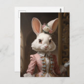 Cotillion Bunny Postkarte (Vorne/Hinten)
