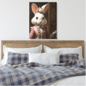 Cotillion-Kaninchen Leinwanddruck (Insitu (Schlafzimmer))