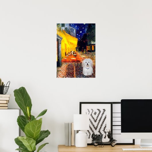 Coton de Tulear 4b - Café Poster (Heimbüro)