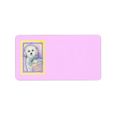 Coton de Tulear Address Label Adressaufkleber (Vorne)