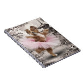 Coton de Tuléar Ballerina in chinesischer Tempelin Notizblock (Rechte Seite)