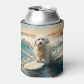Coton De Tulear Beach Surfmalerei Dosenkühler (Kanne Vorderseite)