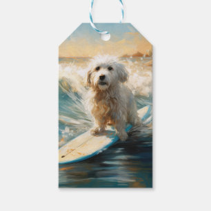 Coton De Tulear Beach Surfmalerei Geschenkanhänger