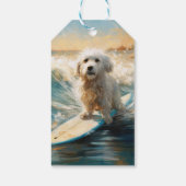 Coton De Tulear Beach Surfmalerei Geschenkanhänger (Rückseite)