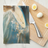 Coton De Tulear Beach Surfmalerei Geschirrtuch (Viertel Falte)