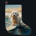 Coton De Tulear Beach Surfmalerei Kleiner Weihnachtsstrumpf<br><div class="desc">Tauchen Sie ein in die spielerische Welt des Kaninchen-Abenteuers mit diesem faszinierenden Bild. Ein gepflegter Hund geht zu den Wellen und reitet geschickt auf einem sonnengeküssten Strand. Das lebendige Kunstwerk vereint wunderbar das Wesentliche der Erregung am Strand, während der Hund furchtlos auf den Wellen reitet und den Geist von Spaß...</div>