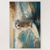 Coton De Tulear Beach Surfmalerei Puzzle (Vertikal)