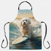 Coton De Tulear Beach Surfmalerei Schürze (Vorderseite)