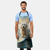Coton De Tulear Beach Surfmalerei Schürze (Getragen)