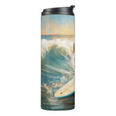 Coton De Tulear Beach Surfmalerei Thermosbecher (Nach links gedreht)