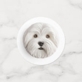 Coton De Tulear Dog 3D Inspiriert Konfetti (Klein Vorderseite)