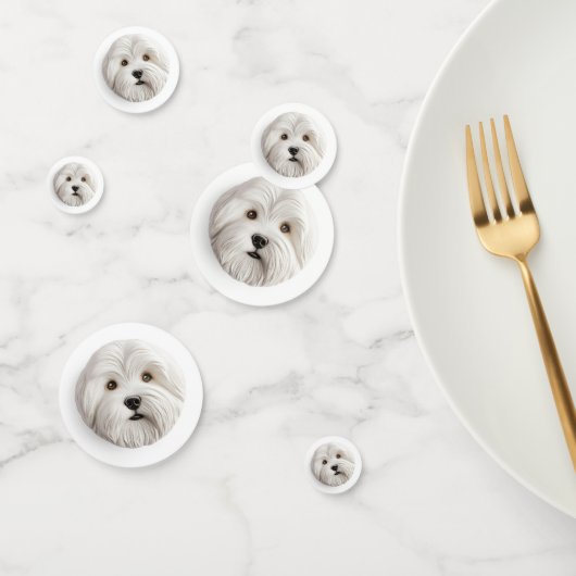 Coton De Tulear Dog 3D Inspiriert Konfetti (Gruppe)