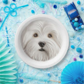 Coton De Tulear Dog 3D Inspiriert Pappteller (Party)