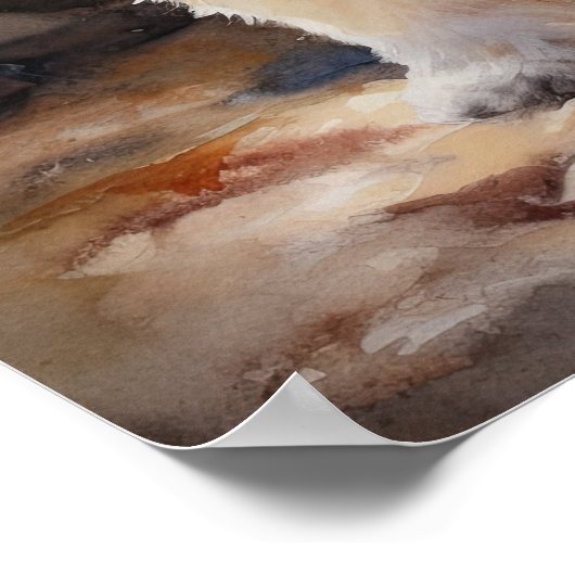 Coton De Tulear Dog Art Print Poster (Ecke)