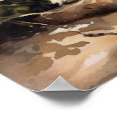 Coton De Tulear Dog Art Print Poster (Ecke)