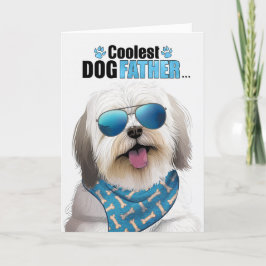 Coton de Tulear Dog Coolster Vater Vatertag Feiertagskarte