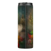 Coton De Tulear Dog in Schnee Weihnachten Thermosbecher (Rückseite)