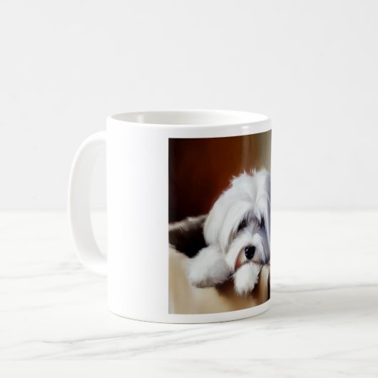 Coton de Tulear Dog Kaffeetasse (Vorderseite Links)