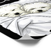 Coton De Tulear Dog Nightgown Pajama  Poster (Ecke)