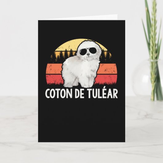 Coton de Tulear | Dog Owner Coton de Tuléar Karte (Vorderseite)
