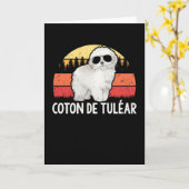 Coton de Tulear | Dog Owner Coton de Tuléar Karte (Gelbe Blume)
