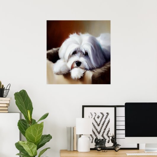 Coton de Tulear Dog Poster (Heimbüro)