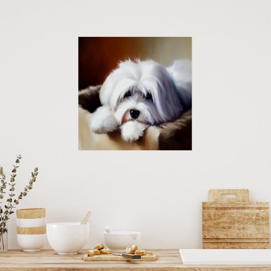 Coton de Tulear Dog Poster (Küche)