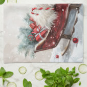 Coton De Tulear Dog Weihnachtsfest Geschirrtuch (Gefaltet)