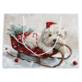 Coton De Tulear Dog Weihnachtsfest Große Geschenktüte (Vorderseite)