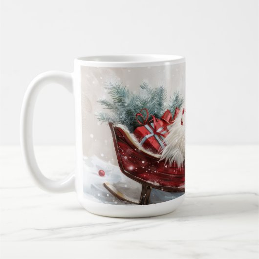 Coton De Tulear Dog Weihnachtsfest Kaffeetasse (Links)