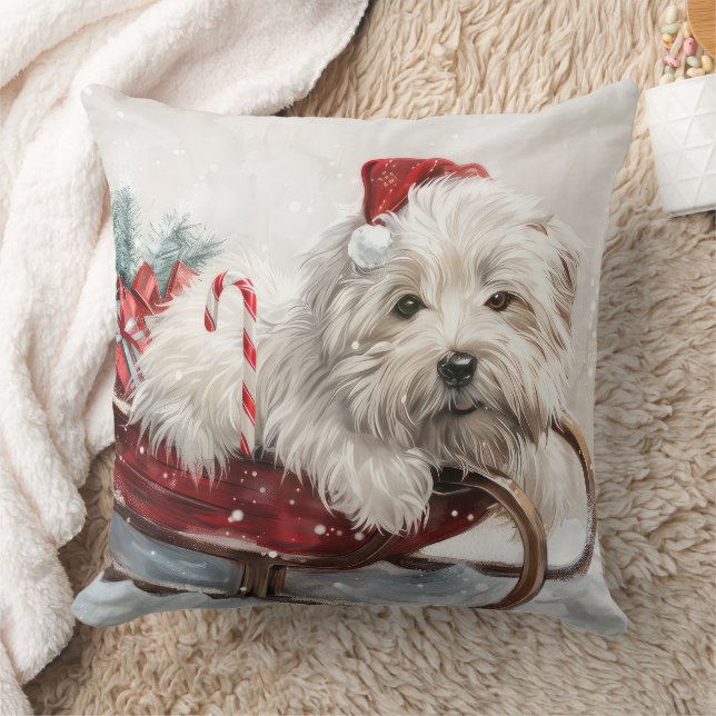Coton De Tulear Dog Weihnachtsfest Kissen (Decke)