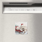 Coton De Tulear Dog Weihnachtsfest Magnet (In Situ (Geschirrspüler))