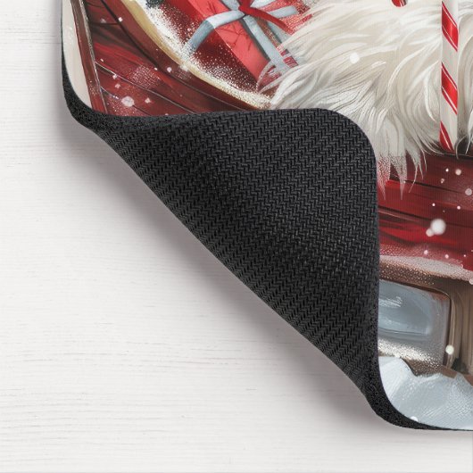 Coton De Tulear Dog Weihnachtsfest Mousepad (Ecke)